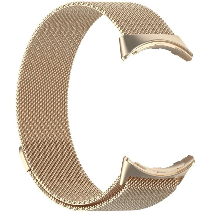 Ремешок Deexe Milanese Loop для Google Pixel Watch 3 (45mm) - Champagne: фото 2 из 7