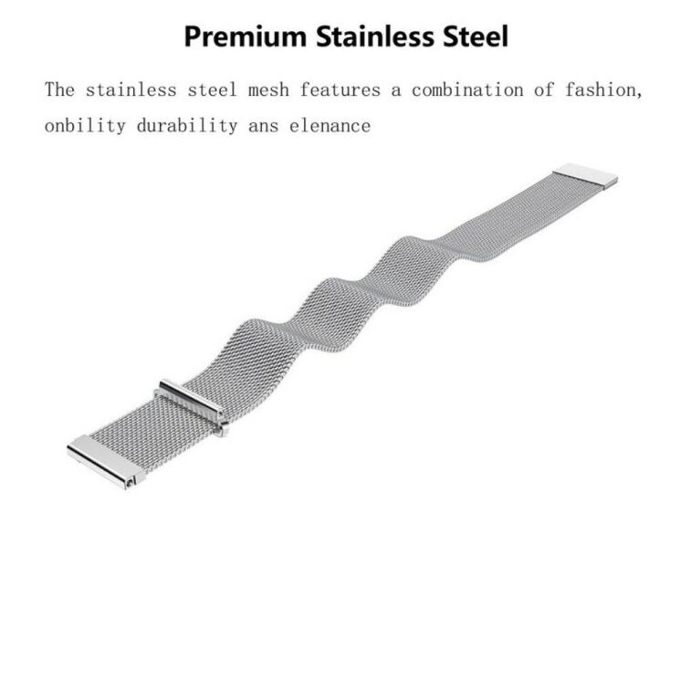 Ремешок Deexe Milanese Stainless Steel для Huawei Watch GT 2e - Black: фото 6 из 6