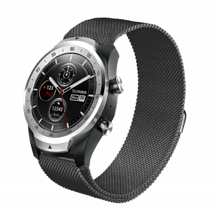 Ремешок Deexe Milanese Stainless Steel для Huawei Watch GT 2e - Black: фото 1 из 6