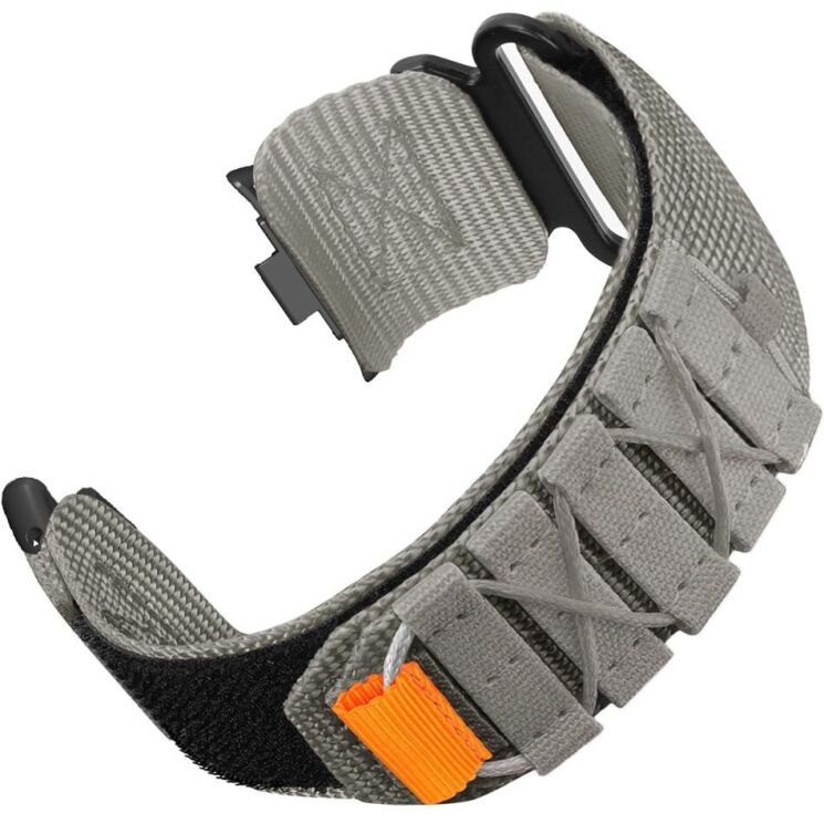 Ремінець Deexe Military для Xiaomi Redmi Watch 4 / 5 / Mi Smart Band 8 Pro / Band 9 Pro - Grey: фото 1 з 8
