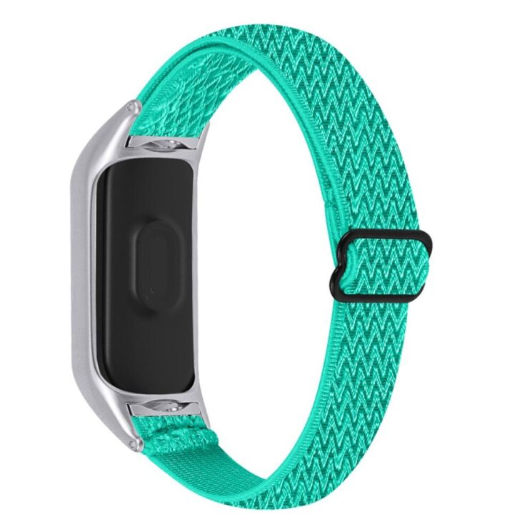 Ремешок Deexe Nylon Loop для Xiaomi Mi Band 7 - Mint Green: фото 1 из 8