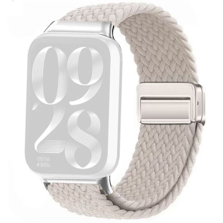 Ремінець Deexe Nylon Loop для Xiaomi Redmi Watch 4 / 5 / Mi Smart Band 8 Pro / Band 9 Pro - Starlight: фото 1 з 6
