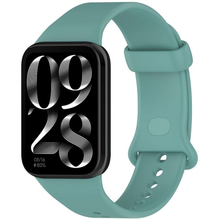 Ремешок Deexe Silicone Band для Xiaomi Mi Smart Band 9 Pro - Green: фото 4 из 12