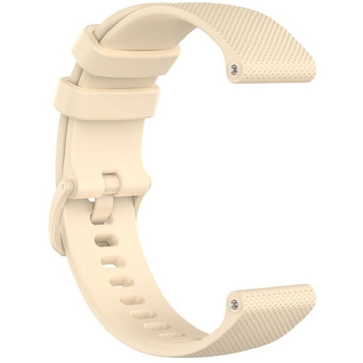 Ремешок Deexe Silicone Watchband для Huawei Watch GT 3 (46mm) - Beige: фото 4 из 8