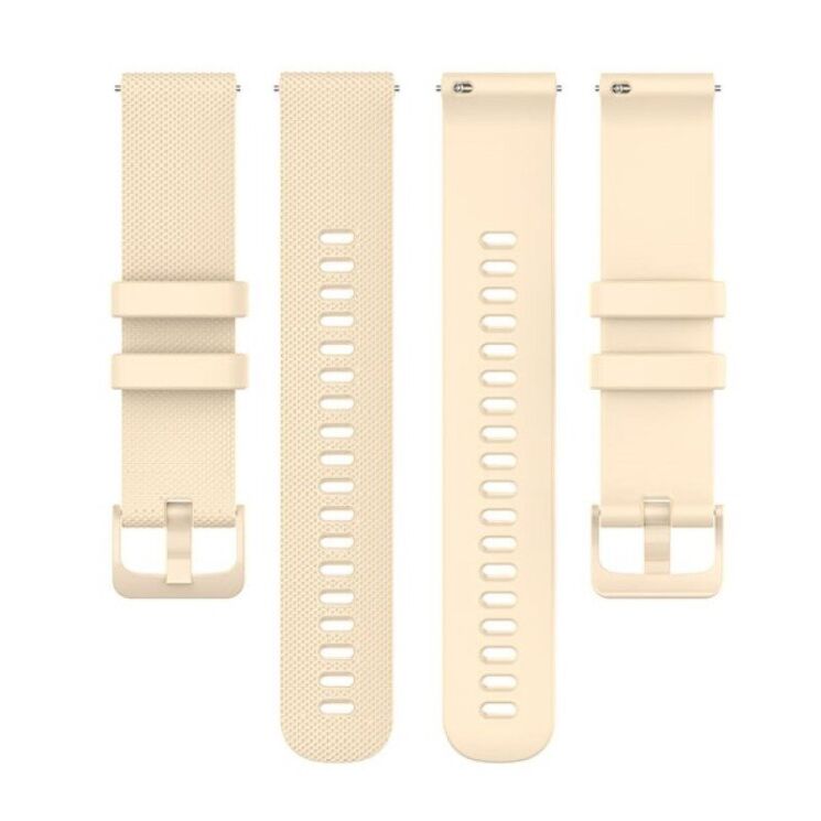 Ремешок Deexe Silicone Watchband для Huawei Watch GT 3 (46mm) - Beige: фото 5 из 8