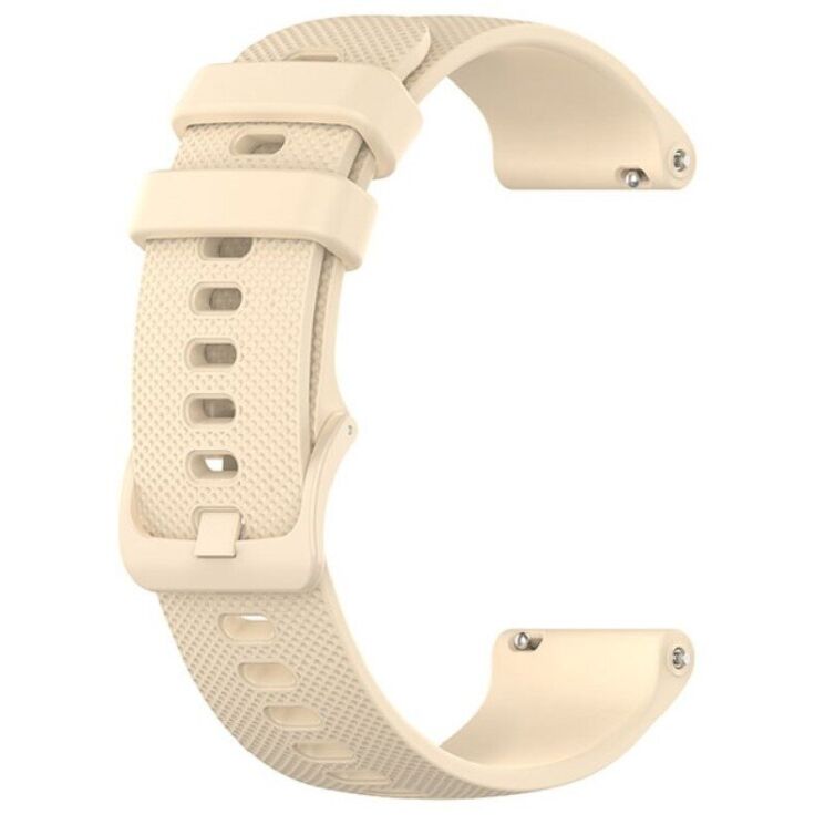 Ремешок Deexe Silicone Watchband для Huawei Watch GT 3 (46mm) - Beige: фото 3 из 8