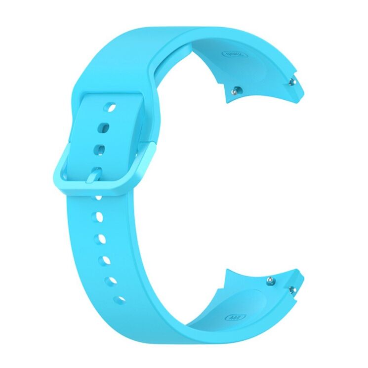 Ремешок Deexe Silicone Watchband для Samsung Galaxy Watch 4 / 4 Classic / 5 / 5 Pro / 6 / 6 Classic / 7 / FE - Sky Blue: фото 2 из 10