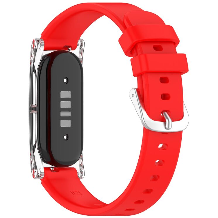 Ремінець Deexe Soft Silicone для Google Fitbit Air - Red: фото 2 з 9