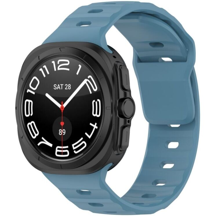 Ремінець Deexe Sport Series для Samsung Galaxy Watch Ultra (47mm) - Blue: фото 4 з 6