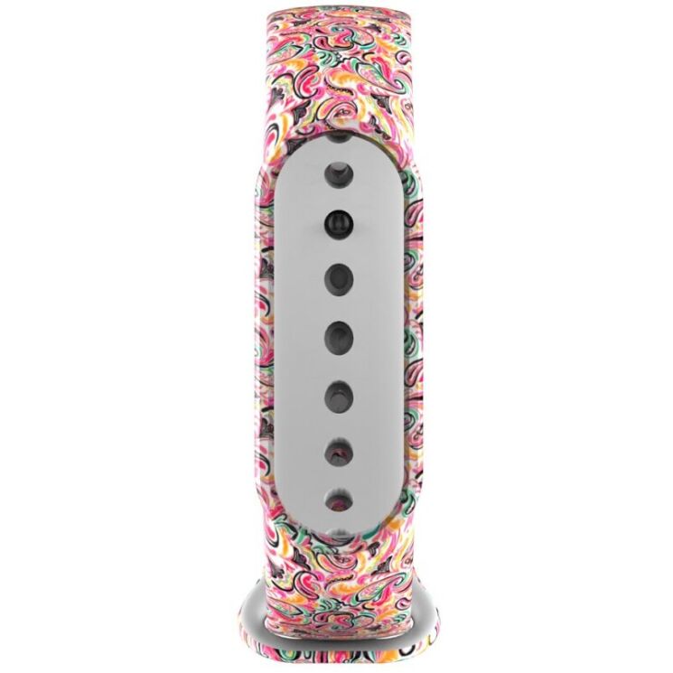 Ремешок Deexe Style Strap для Xiaomi Mi Band 5 / Mi Band 6 - Colorful Pattern: фото 5 из 5