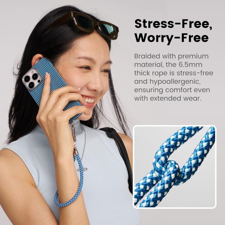 Ремешок для смартфона Pitaka 1 in 3 Phone (MSB2403) - Ocean Blue: фото 10 из 12