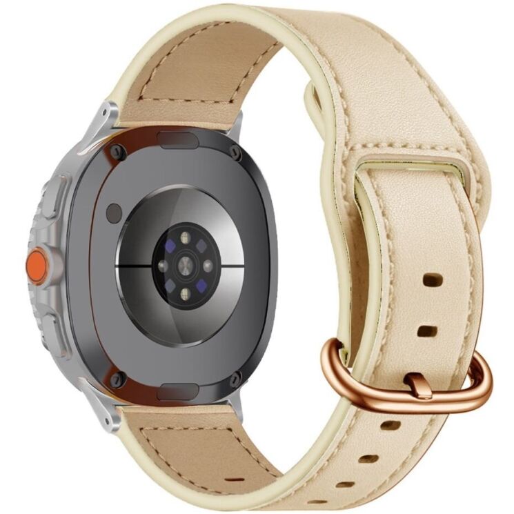 Ремінець KALEBOL Classic Strap для Samsung Galaxy Watch 8 (40/44mm) / 8 Classic - Ivory White: фото 1 з 8