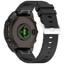Ремінець Reframe Leather Coated для годинників Garmin з шириною кріплення QuickFit 20mm - Black: фото 1 з 7
