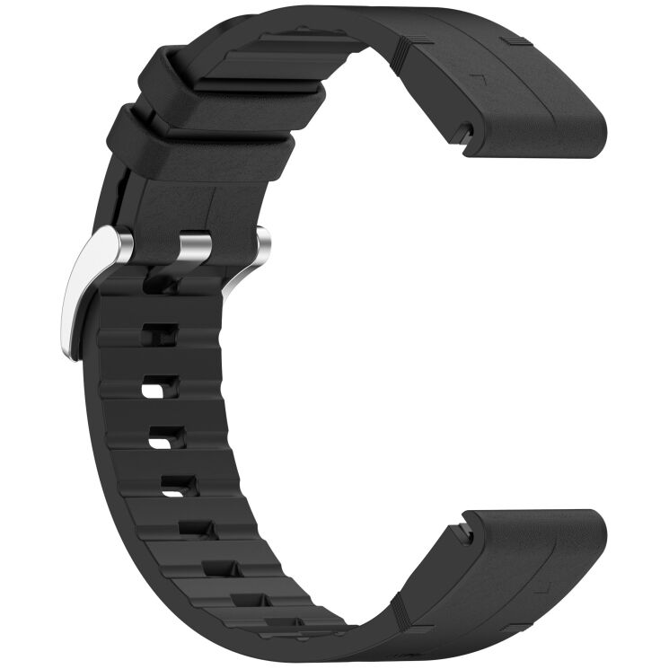 Ремінець Reframe Leather Coated для годинників Garmin з шириною кріплення QuickFit 20mm - Black: фото 3 з 7