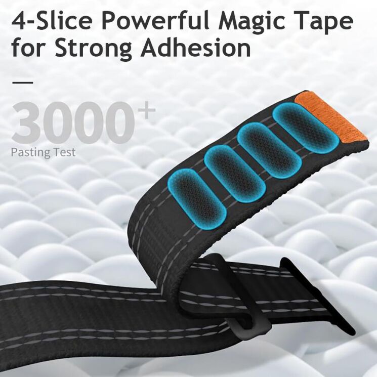 Ремінець Reframe Magic Tape для Apple Watch 42 (Series 10/11) / 41 / 40 / SE 40 / 38 - Black: фото 3 з 6