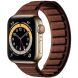 Ремешок Reframe Suede Leather для Apple Watch 42 (Series 10/11) / 41 / 40 / SE 40 / 38 - Dark Coffee (345153DC). Фото 2 из 7