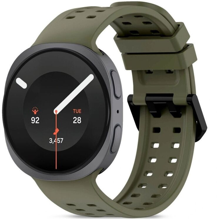 Ремешок Tech-Protect Silicone Air для Samsung Galaxy Watch 9 (40/44mm) / 8 (40/44mm) / 8 Classic - Olive Green: фото 1 из 5