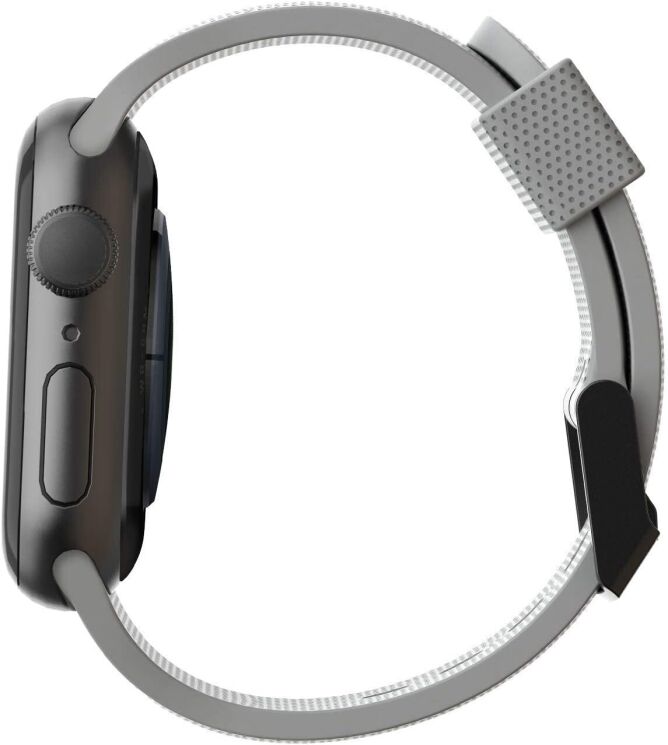 Ремінець URBAN ARMOR GEAR [U] Dot Silicone для Apple Watch 42 (Series 10/11) / 41 / 40 / SE 40 / 38 (19248K313030) - Gray: фото 4 з 5