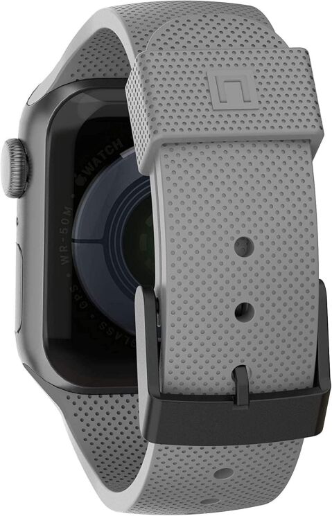 Ремінець URBAN ARMOR GEAR [U] Dot Silicone для Apple Watch 42 (Series 10/11) / 41 / 40 / SE 40 / 38 (19248K313030) - Gray: фото 5 з 5