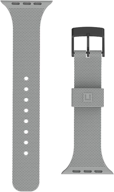 Ремінець URBAN ARMOR GEAR [U] Dot Silicone для Apple Watch 42 (Series 10/11) / 41 / 40 / SE 40 / 38 (19248K313030) - Gray: фото 3 з 5