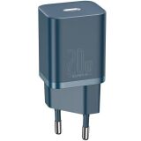 Мережевий зарядний пристрій Baseus Super Si Quick Charger (20W) - Blue (141803L)