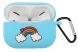 Силиконовый чехол Deexe 3D Cartoon для AirPods Pro - Blue Rainbow (263214H). Фото 1 из 7