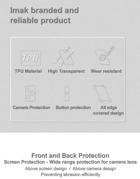 Силиконовый чехол IMAK UX-5 Series для Samsung Galaxy S24 (S921) - Transparent: фото 6 из 11