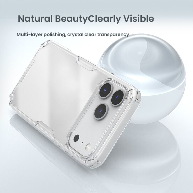 Силіконовий чохол NILLKIN Nature TPU Pro для Apple iPhone 17 Pro Max - Transparent: фото 6 з 11