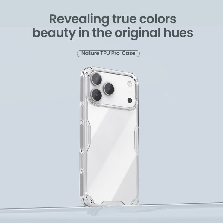 Силіконовий чохол NILLKIN Nature TPU Pro для Apple iPhone 17 Pro Max - Transparent: фото 5 з 11