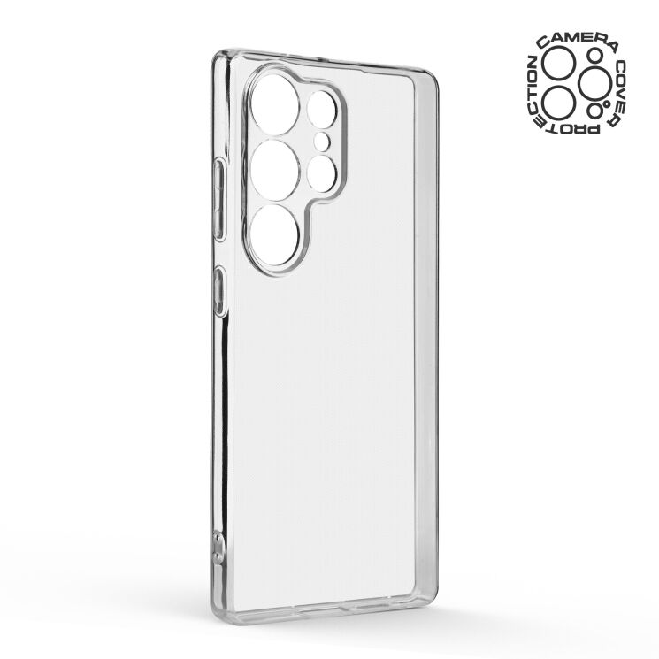 Силиконовый (TPU) чехол ArmorStandart Air Series для Samsung Galaxy S25 Ultra (S938) - Transparent: фото 2 из 6