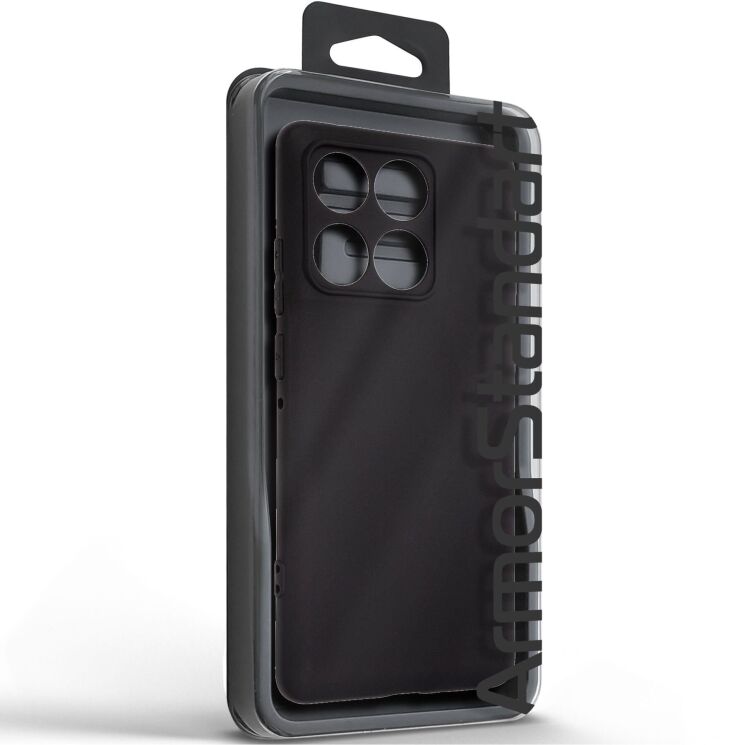 Силиконовый (TPU) чехол ArmorStandart Matte Slim Fit для Motorola Edge 60 Pro - Black: фото 2 из 5