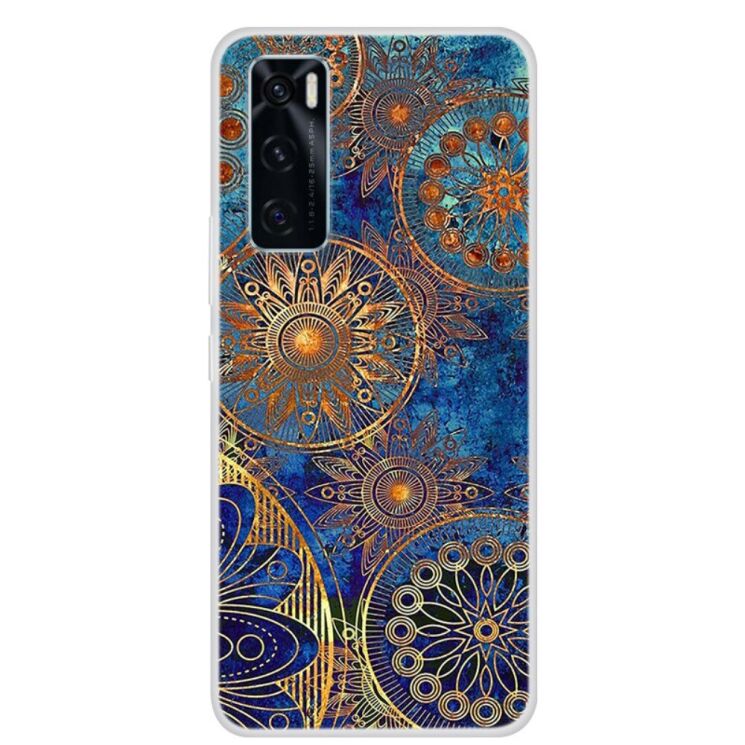 Силиконовый (TPU) чехол Deexe Life Style для VIVO V20 SE - Flower Pattern: фото 1 из 2