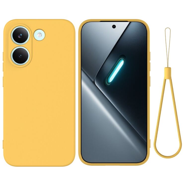 Силіконовий (TPU) чохол Deexe Silicone Case для Xiaomi Poco X8 Pro - Yellow: фото 1 з 9