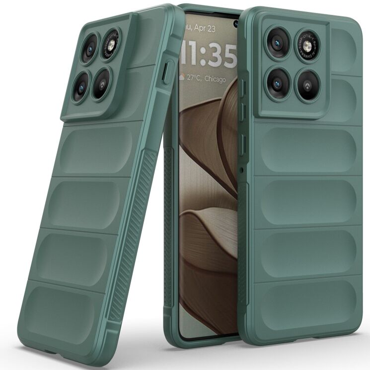 Силиконовый (TPU) чехол Deexe Terra Case для Motorola Edge 70 - Green: фото 2 из 6