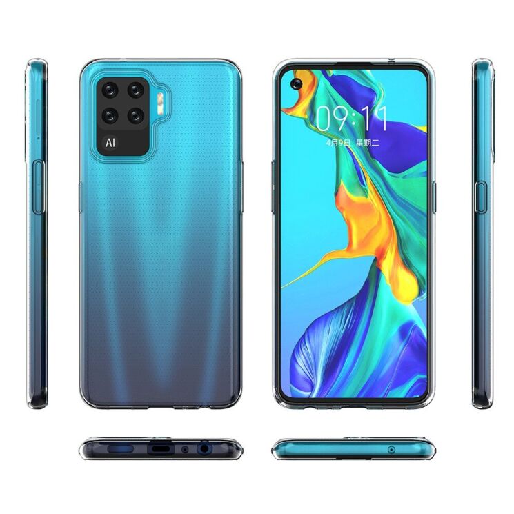 Силиконовый (TPU) чехол Deexe UltraThin для OPPO Reno 5 Lite - Transparent: фото 5 из 7