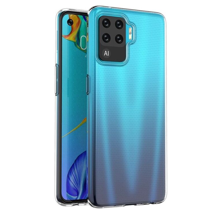 Силиконовый (TPU) чехол Deexe UltraThin для OPPO Reno 5 Lite - Transparent: фото 3 из 7