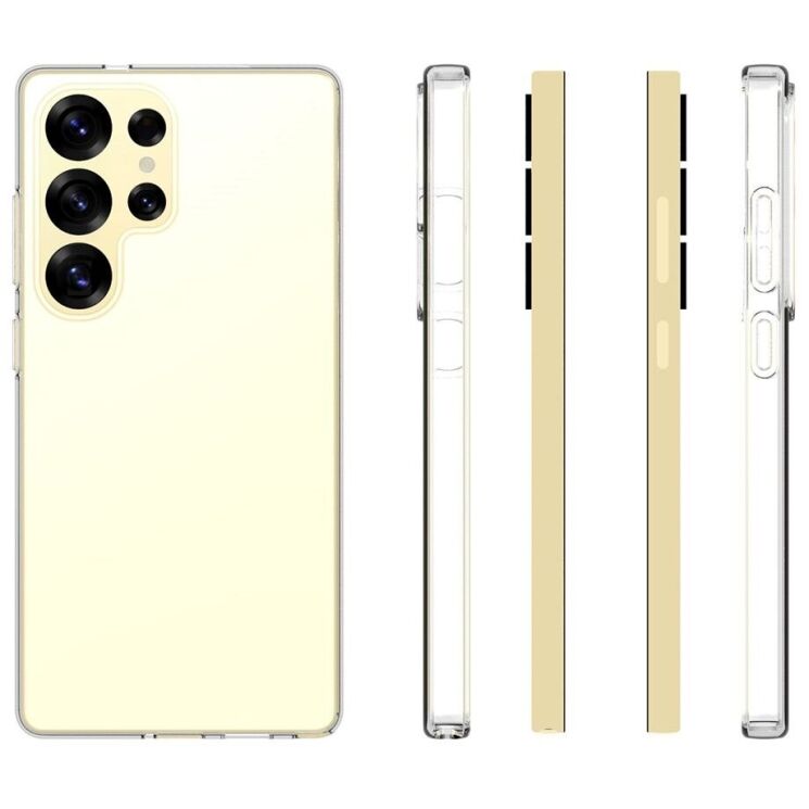 Силиконовый (TPU) чехол Deexe UltraThin для Samsung Galaxy S25 Ultra (S938) - Transparent: фото 5 из 5