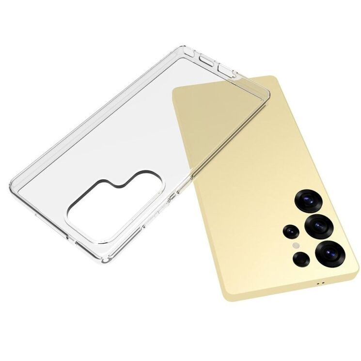 Силиконовый (TPU) чехол Deexe UltraThin для Samsung Galaxy S25 Ultra (S938) - Transparent: фото 4 из 5