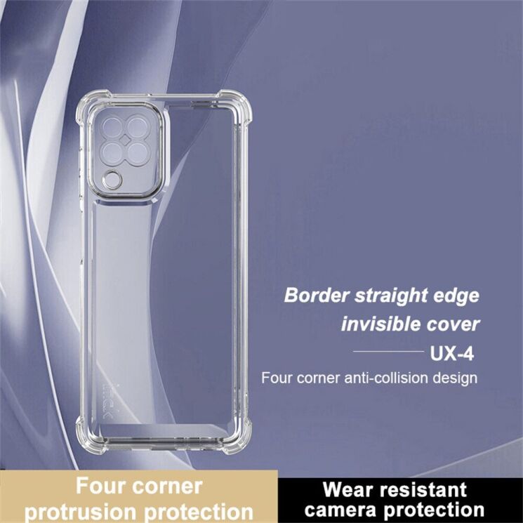 Силиконовый (TPU) чехол IMAK UX-4 Series для Samsung Galaxy A22 (A225) - Transparent: фото 5 из 13