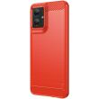 Силиконовый (TPU) чехол MOFI Carbon Fiber для Motorola Moto G55 - Red (366126R)