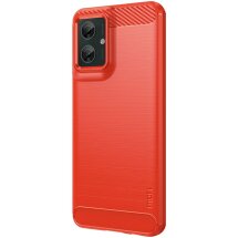 Силиконовый (TPU) чехол MOFI Carbon Fiber для Motorola Moto G55 - Red: фото 1 из 10