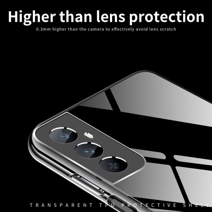 Силиконовый (TPU) чехол MOFI Thin Guard для Realme C65 - Transparent: фото 6 из 11