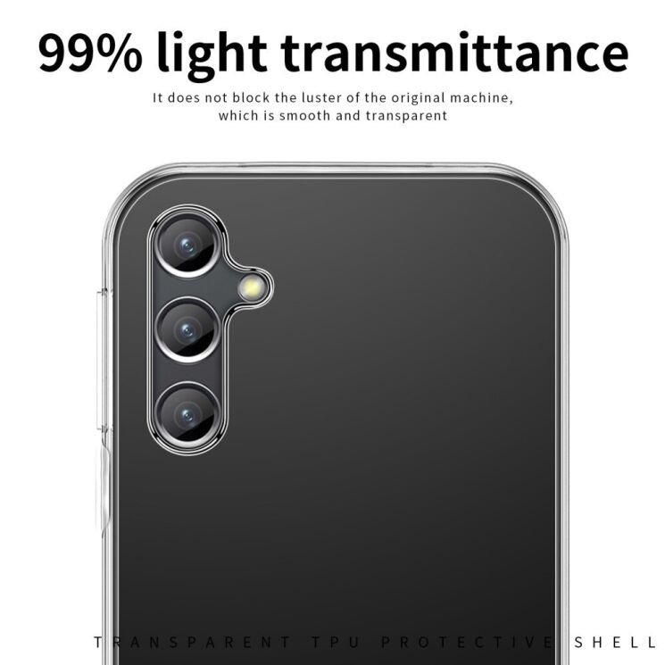 Силиконовый (TPU) чехол MOFI Thin Guard для Samsung Galaxy A55 (A556) - Transparent: фото 7 из 11