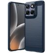 Силиконовый (TPU) чехол UniCase Carbon для Motorola Edge 70 Fusion - Blue (409509L)