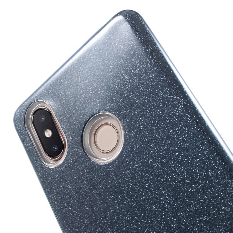 Силиконовый (TPU) чехол UniCase Glitter Cover для Xiaomi Mi 8 SE - Grey: фото 5 из 7