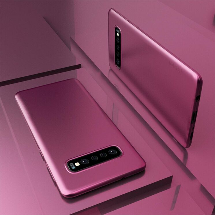 Силиконовый (TPU) чехол X-LEVEL Matte для Samsung Galaxy S10 Plus (G975) - Wine Red: фото 1 из 7