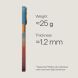 Ультратонкий чохол Pitaka Edge Case California Dream для iPhone 17 Pro Max (SCD1701PM) - Cyan / Orange (411153CO). Фото 9 з 11