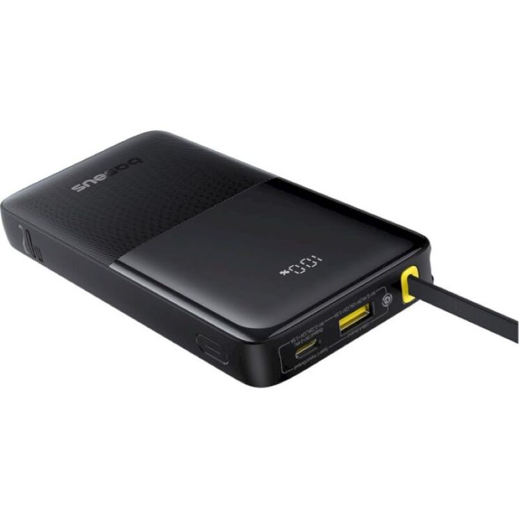 Зовнішній акумулятор Baseus Bipow 2 (20W) 10000mAh + кабель Type-C P10077101113-00 - Black: фото 4 з 23