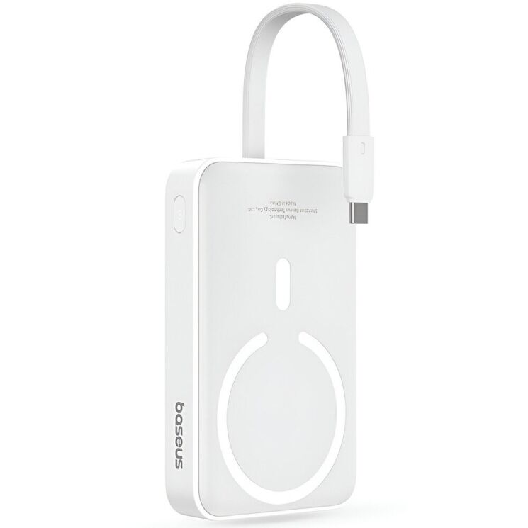 Зовнішній акумулятор Baseus Magnetic Mini 30W (10000mAh) P1002210B223-00 - White: фото 6 з 22