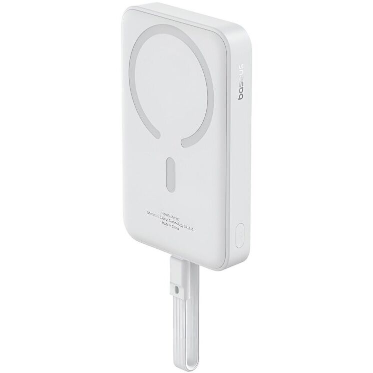 Зовнішній акумулятор Baseus Magnetic Mini 30W (10000mAh) P1002210B223-00 - White: фото 4 з 22
